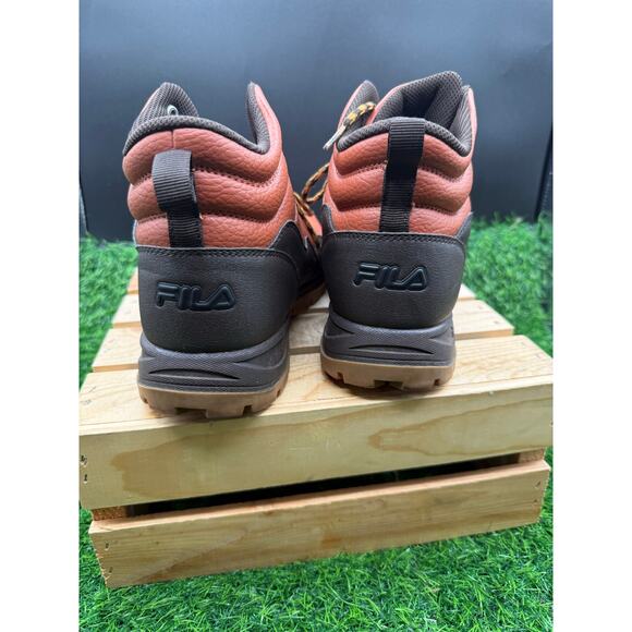Fila-Hightop Sneakers - Brown/Copper Leather-Size 9M main image 10
